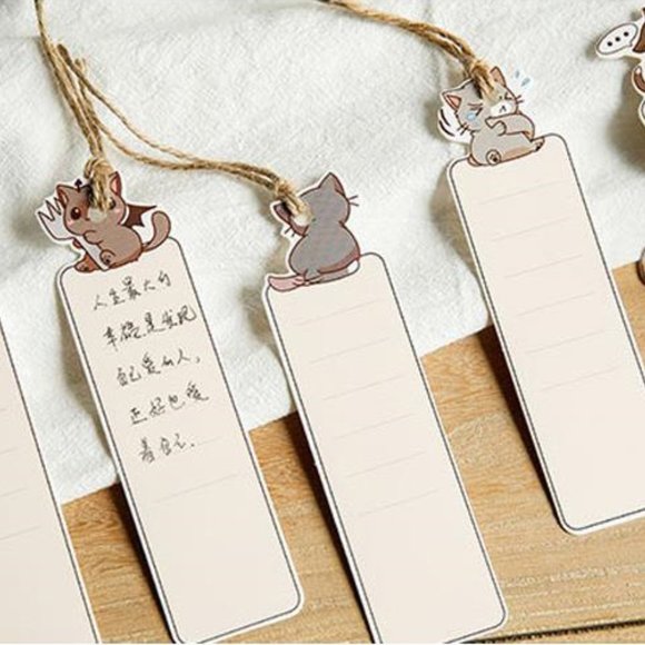 Kawaii Cat Bookmarks - 5pcs - Picture 6 of 9
